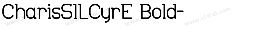 CharisSILCyrE Bold字体转换